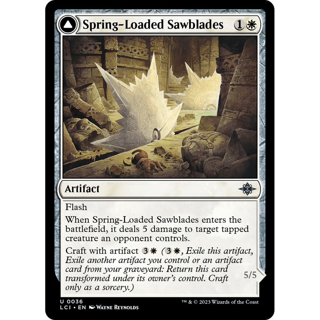 Spring-Loaded Sawblades // Bladewheel Chariot (LCI-036) - The Lost Caverns of Ixalan