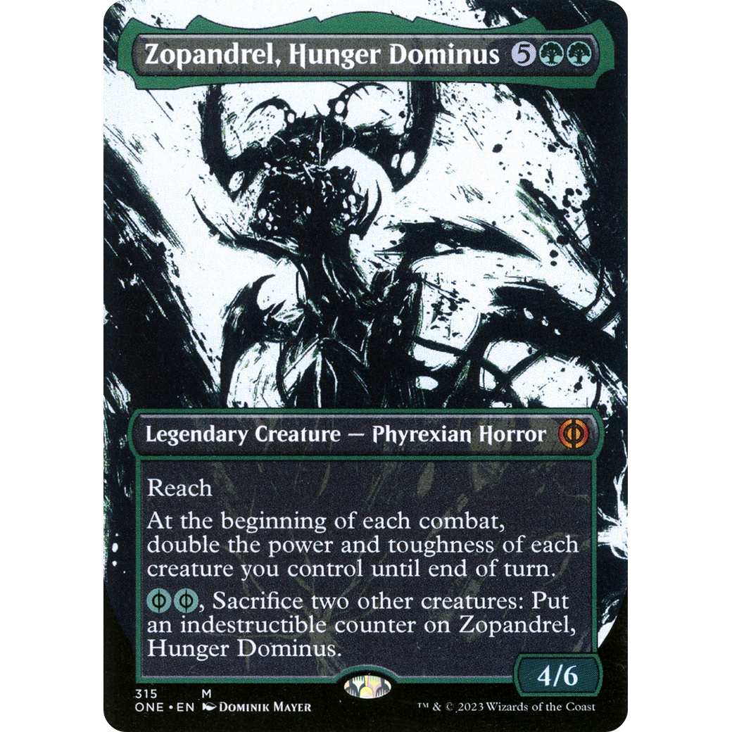 Zopandrel, Hunger Dominus (ONE-315) - Phyrexia: All Will Be One: (Showcase) (Borderless)