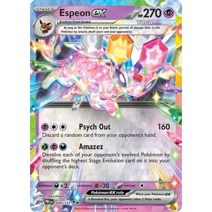Espeon ex - 034/131 34 - SV Prismatic Evolutions Holofoil
