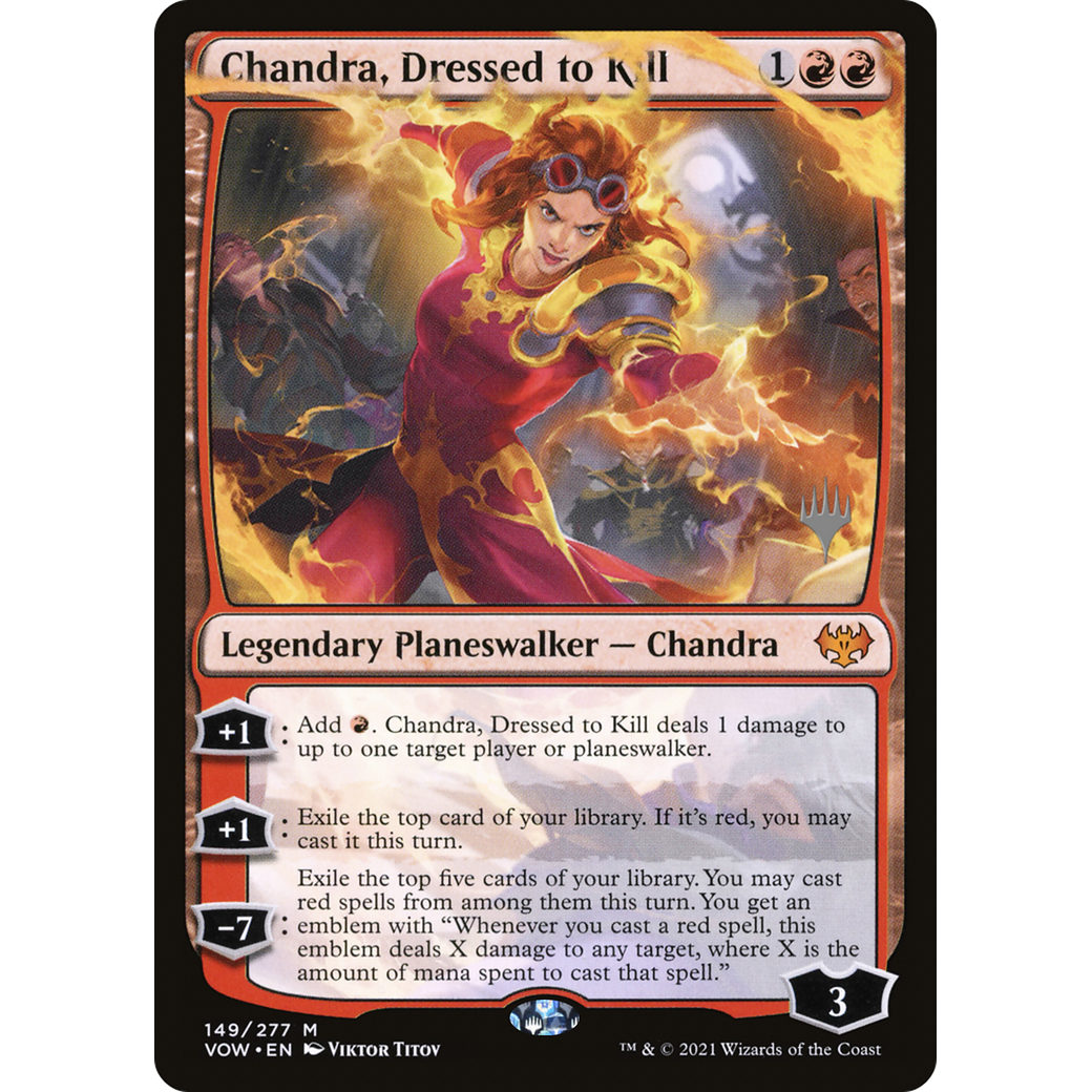 Chandra, Dressed to Kill (PPDMU-149) - Innistrad: Crimson Vow Promos
