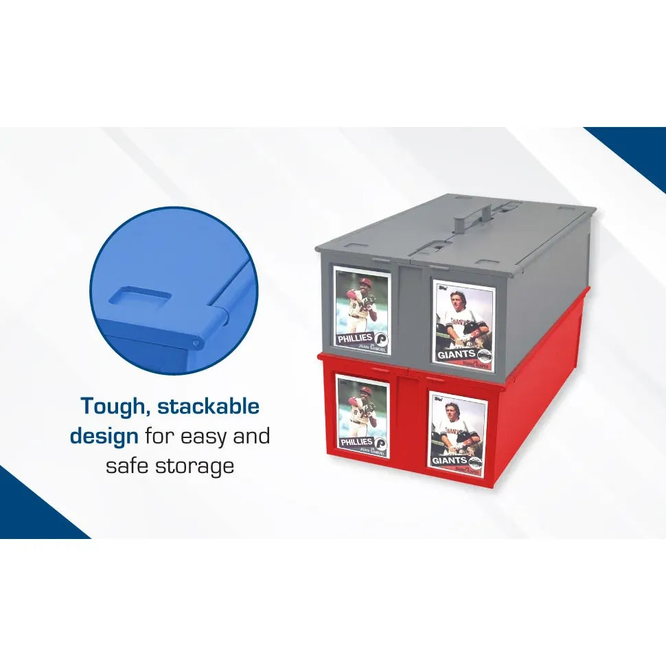 Collectible Card Bin 1600+ Card Storage - Red