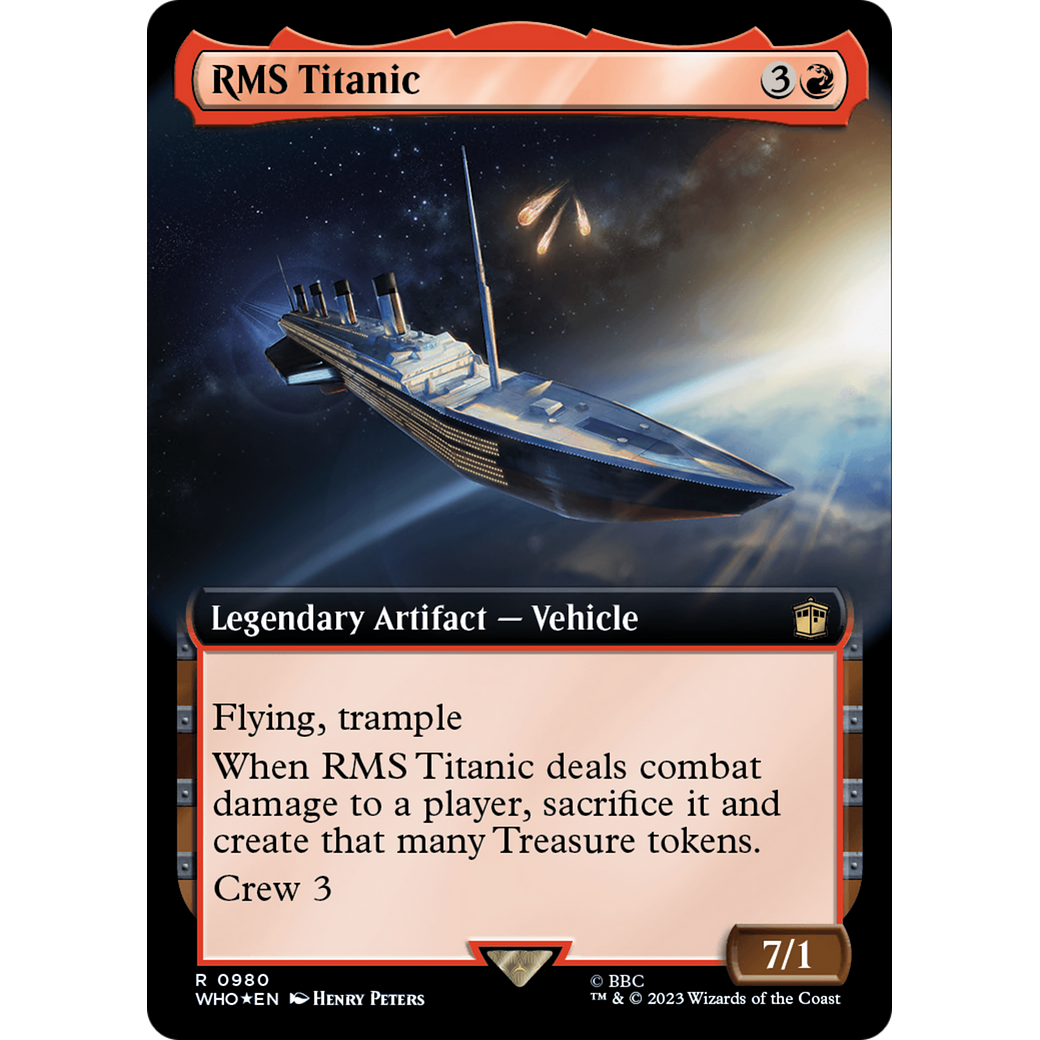 RMS Titanic (Extended Art) (Surge Foil) (WHO-980) - Doctor Who: (Extended Art) Foil