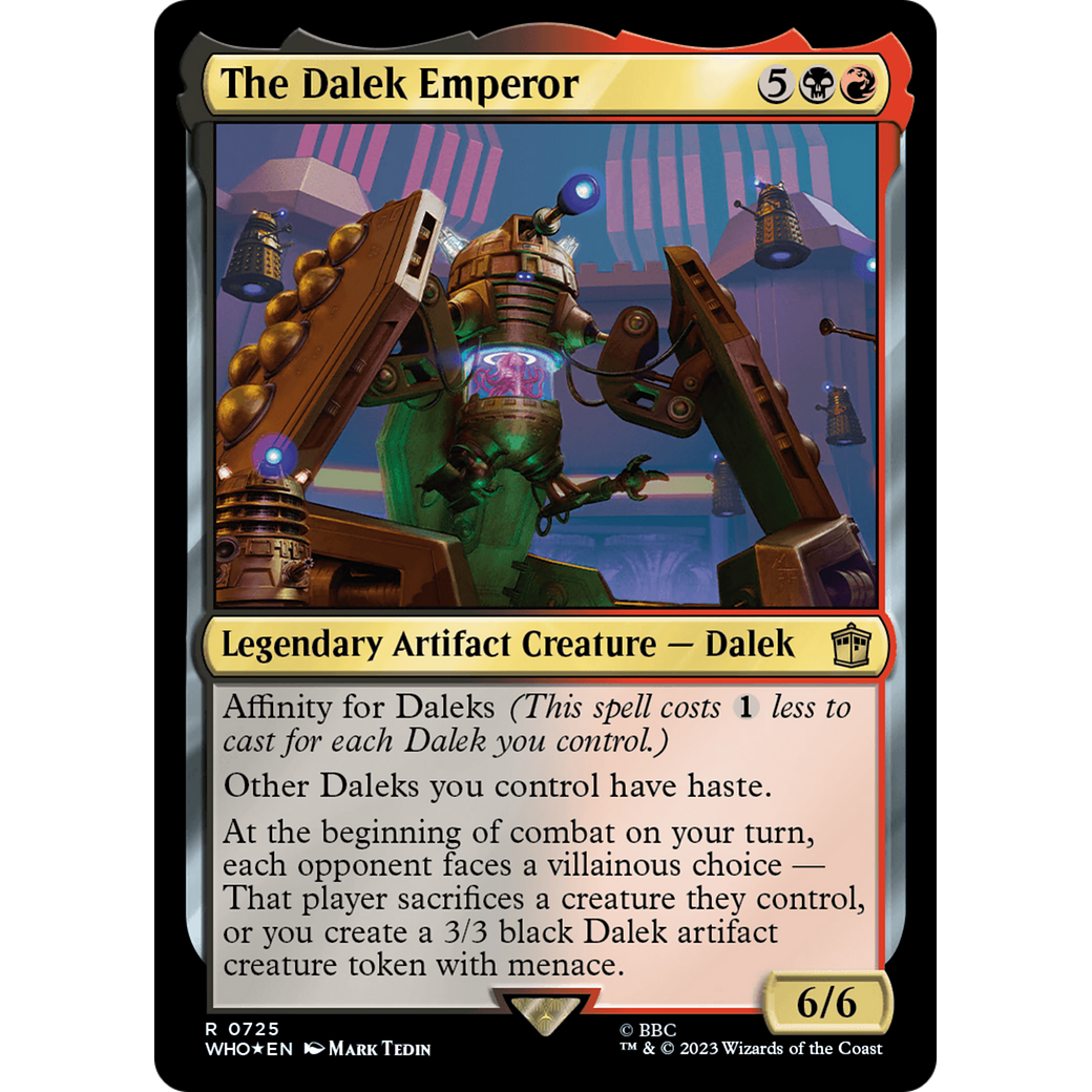 The Dalek Emperor (Surge Foil) (WHO-725) - Doctor Who Foil