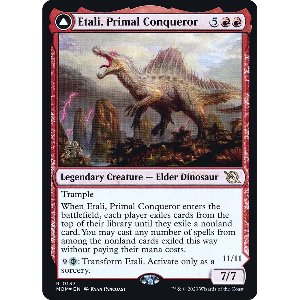 Etali, Primal Conqueror // Etali, Primal Sickness (PRE-137S) - March of the Machine Promos Foil