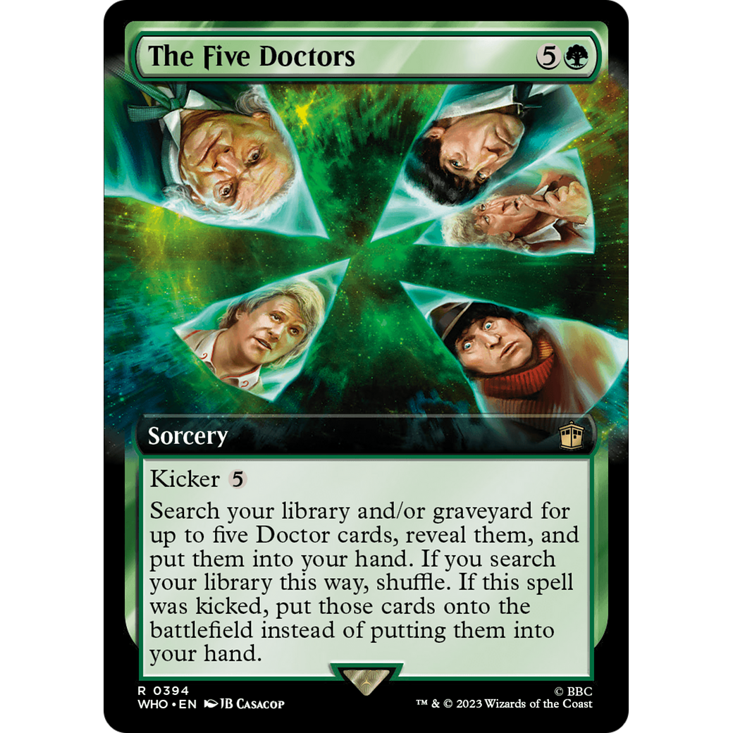 The Five Doctors (Extended Art) (WHO-394) - Doctor Who: (Extended Art) Foil