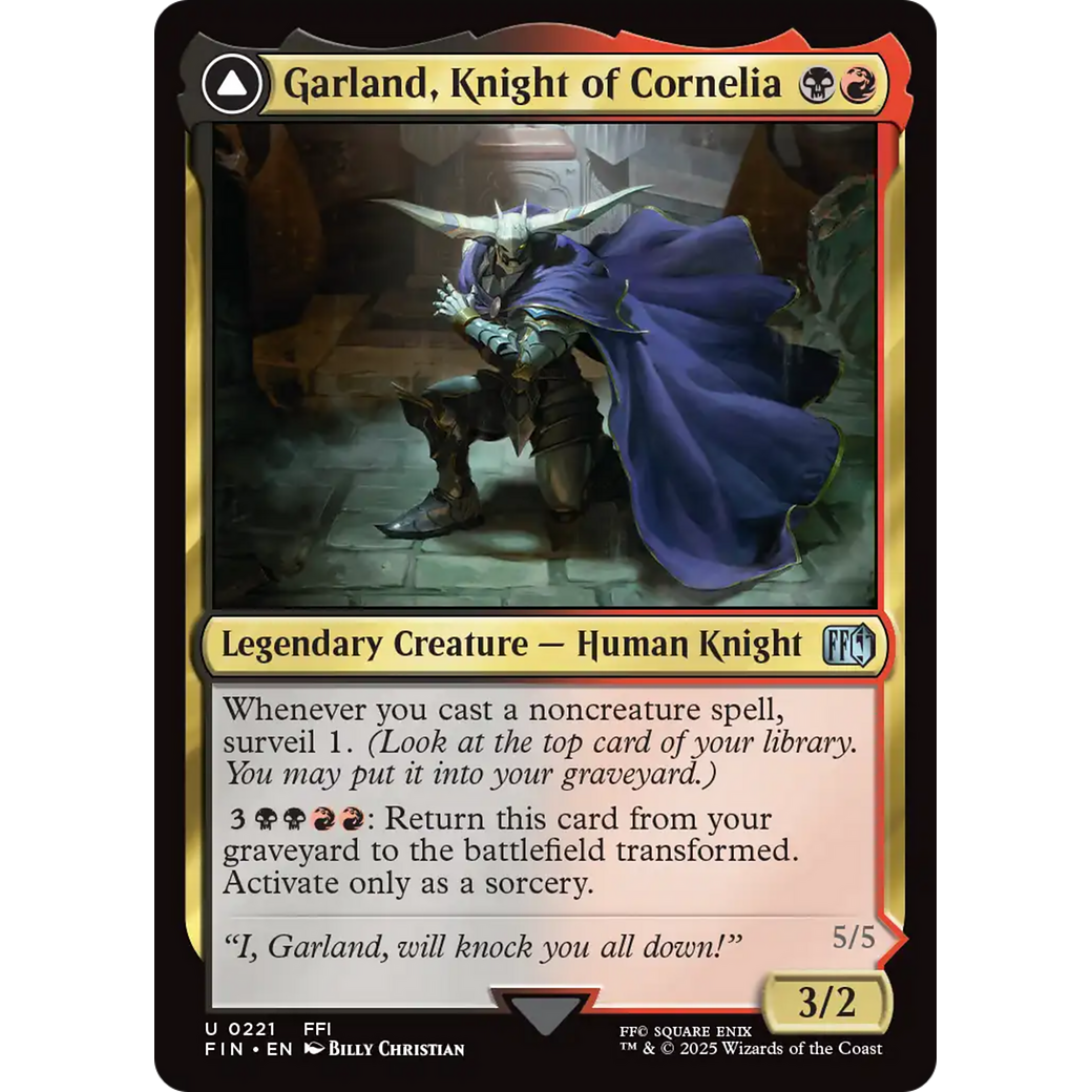 Garland, Knight of Cornelia (FIN-221) - FINAL FANTASY Foil