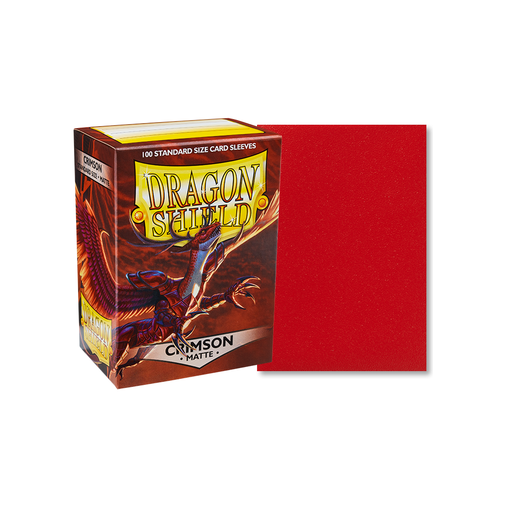 Dragon Shield: Crimson Matte Sleeves 100ct