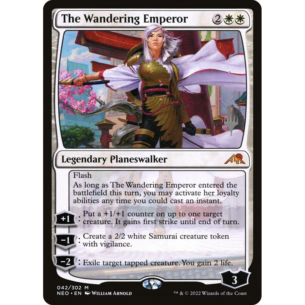 The Wandering Emperor (PPNEO-42P) - Kamigawa: Neon Dynasty Promos