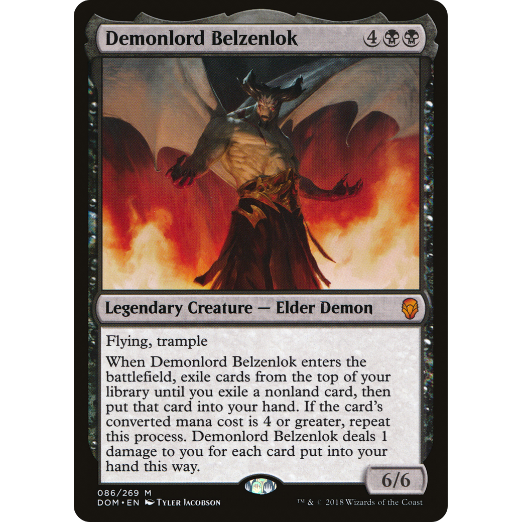 Demonlord Belzenlok (DOM-086) - Dominaria Foil