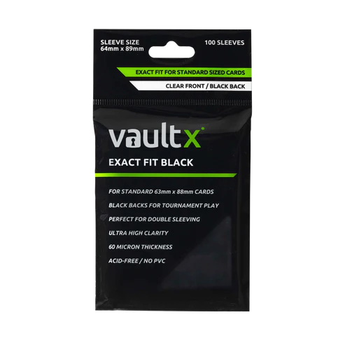 Black Exact Fit 100ct Sleeves
