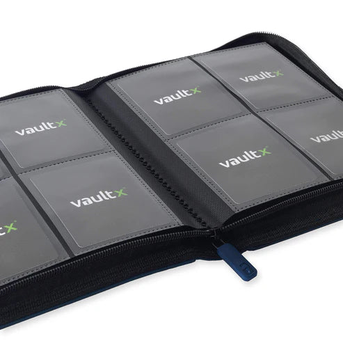 Vault X: Royal Blue 4-Pocket Exo-Tec Zip Binder