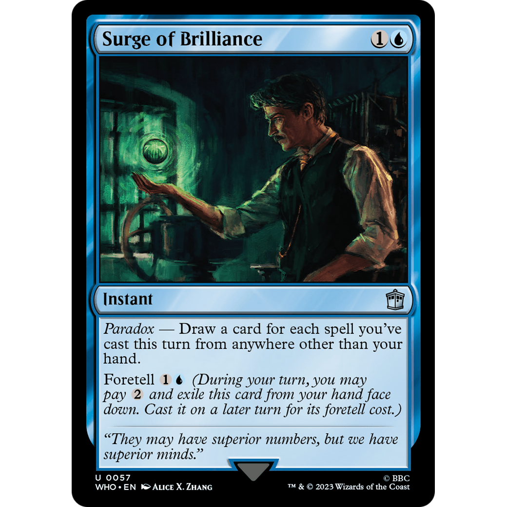 Surge of Brilliance (WHO-057) - Doctor Who Foil