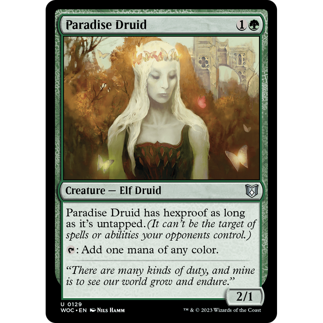 Paradise Druid (WOC-129) - Wilds of Eldraine Commander