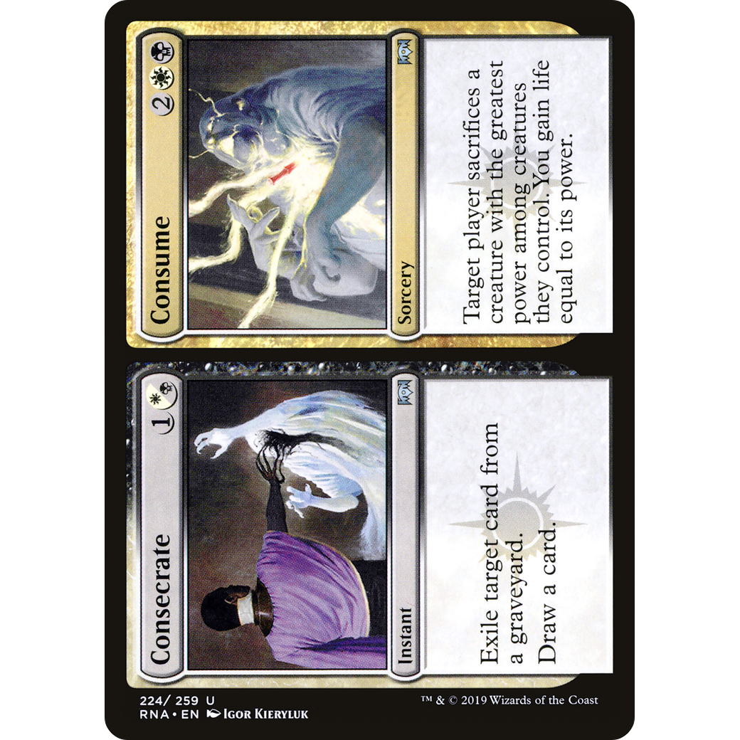 Consecrate // Consume (RNA-224) - Ravnica Allegiance Foil