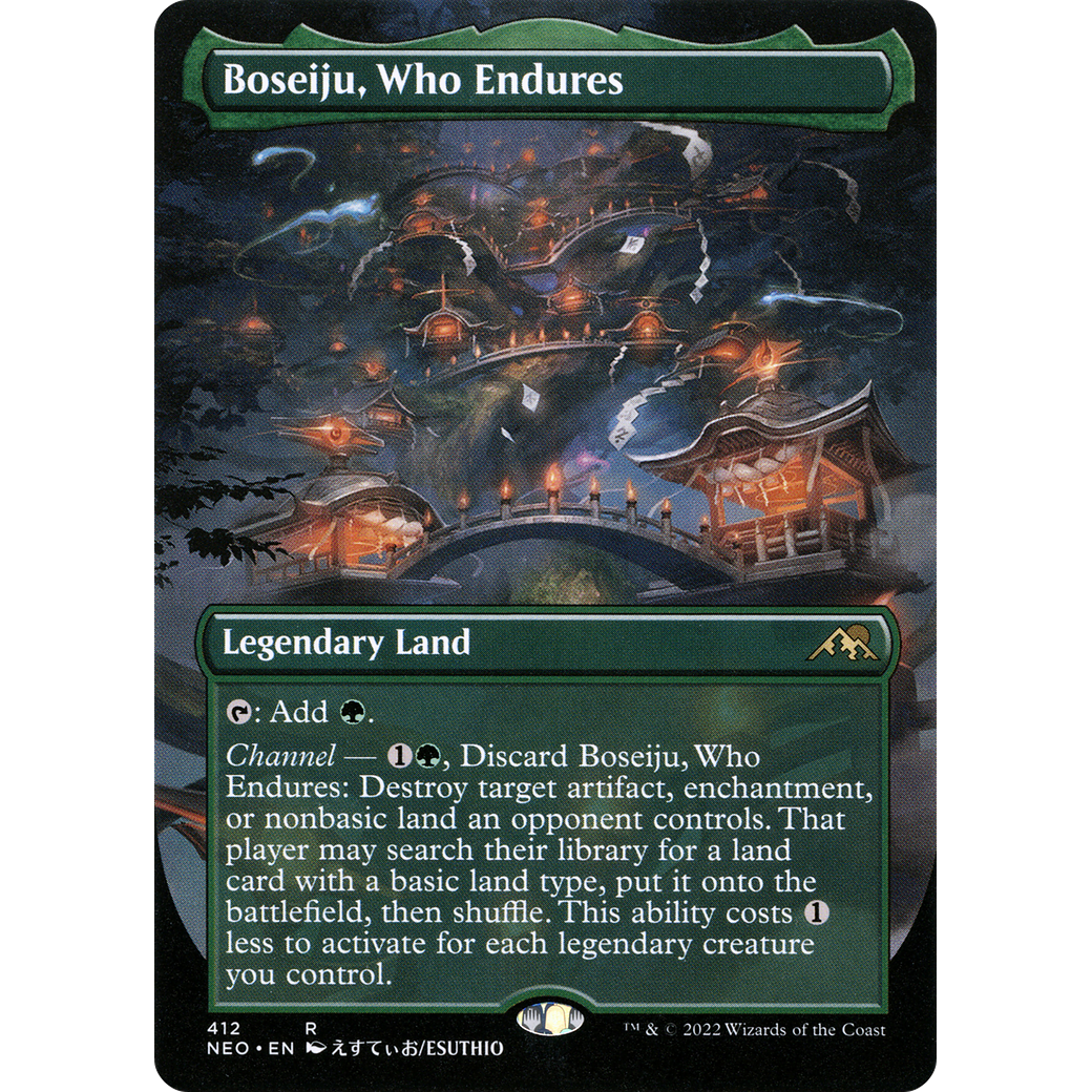 Boseiju, Who Endures (NEO-412) - Kamigawa: Neon Dynasty (Borderless)