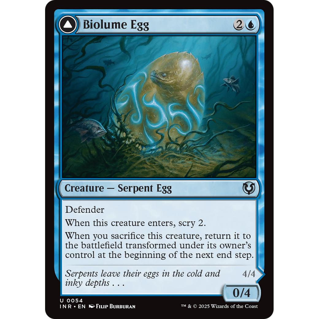 Biolume Egg // Biolume Serpent (INR-054) - Innistrad Remastered Foil