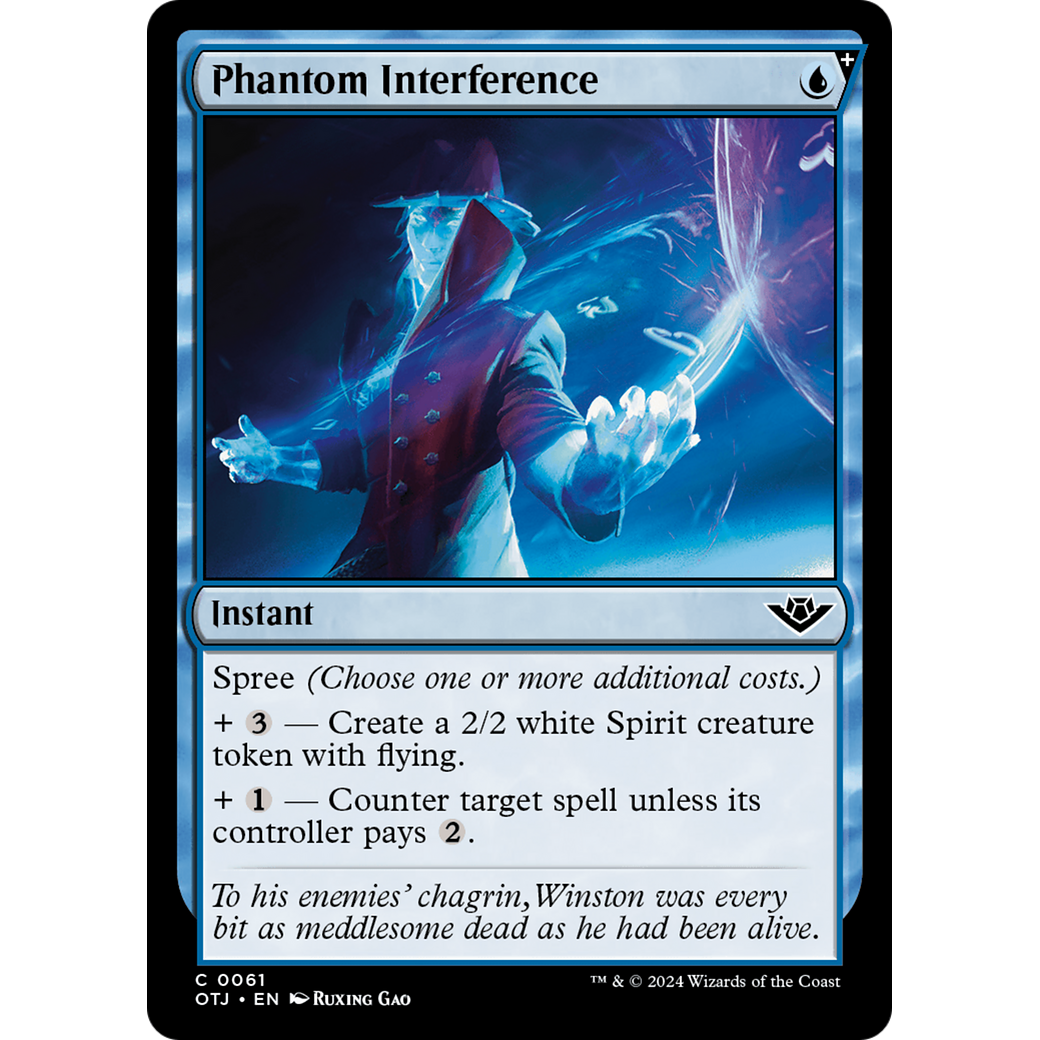 Phantom Interference (OTJ-061) - Outlaws of Thunder Junction: (spree) Foil