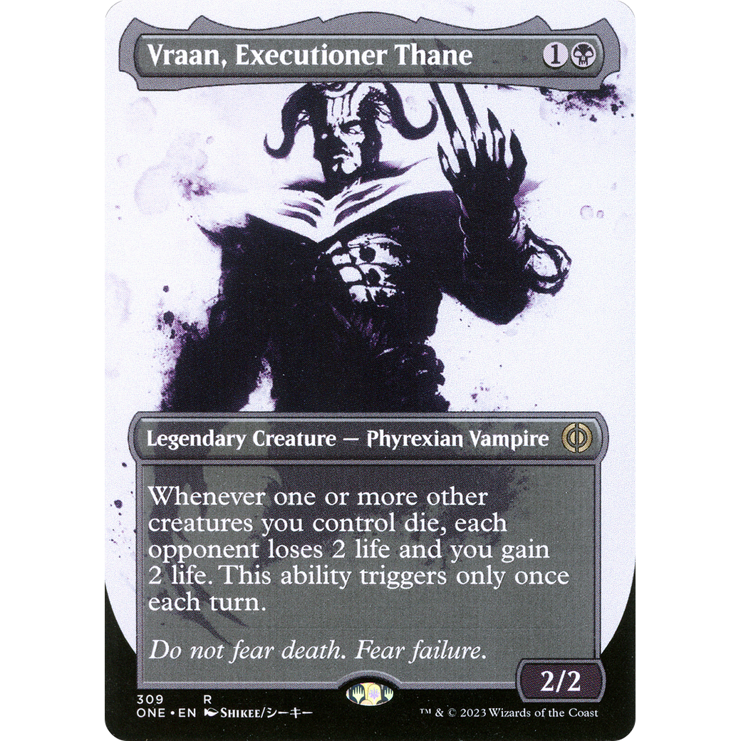 Vraan, Executioner Thane (ONE-309) - Phyrexia: All Will Be One: (Showcase) (Borderless)