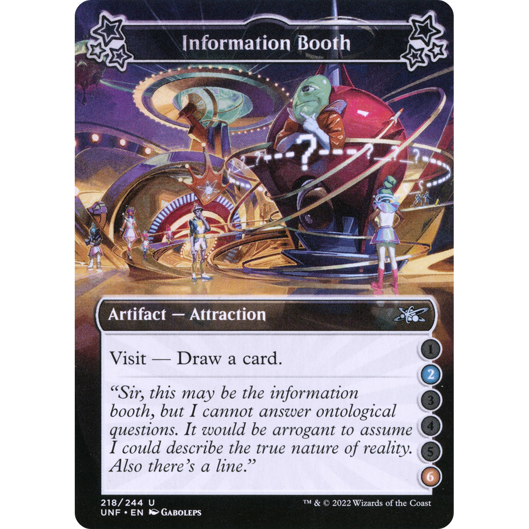 Information Booth (2-6) (UNF-218) - Unfinity Foil
