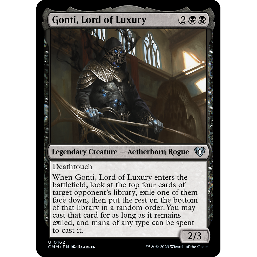 Gonti, Lord of Luxury (CMM-162) - Commander Masters Foil