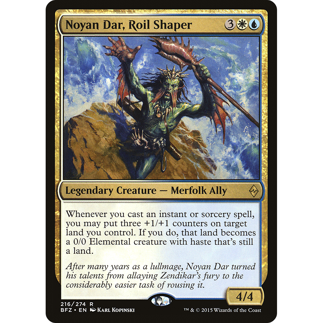 Noyan Dar, Roil Shaper (BFZ-216) - Battle for Zendikar