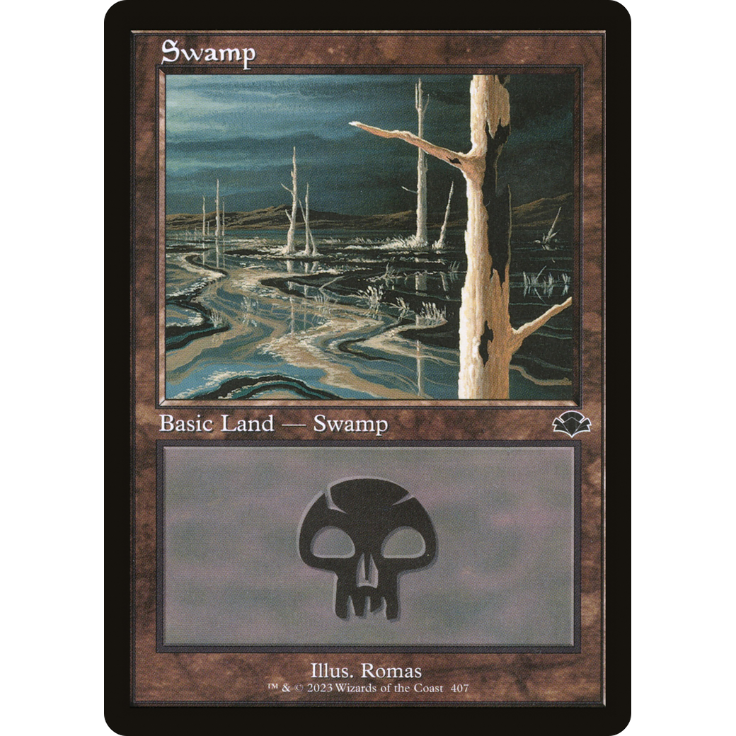 Swamp (407) (Retro Frame) (DMR-407) - Dominaria Remastered Foil