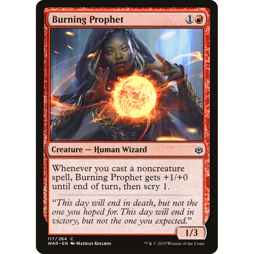 Burning Prophet (WAR-117) - War of the Spark Foil
