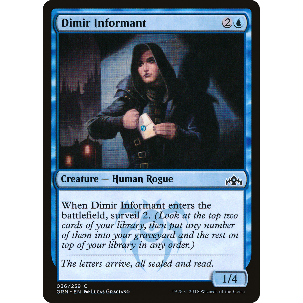 Dimir Informant (GRN-036) - Guilds of Ravnica Foil