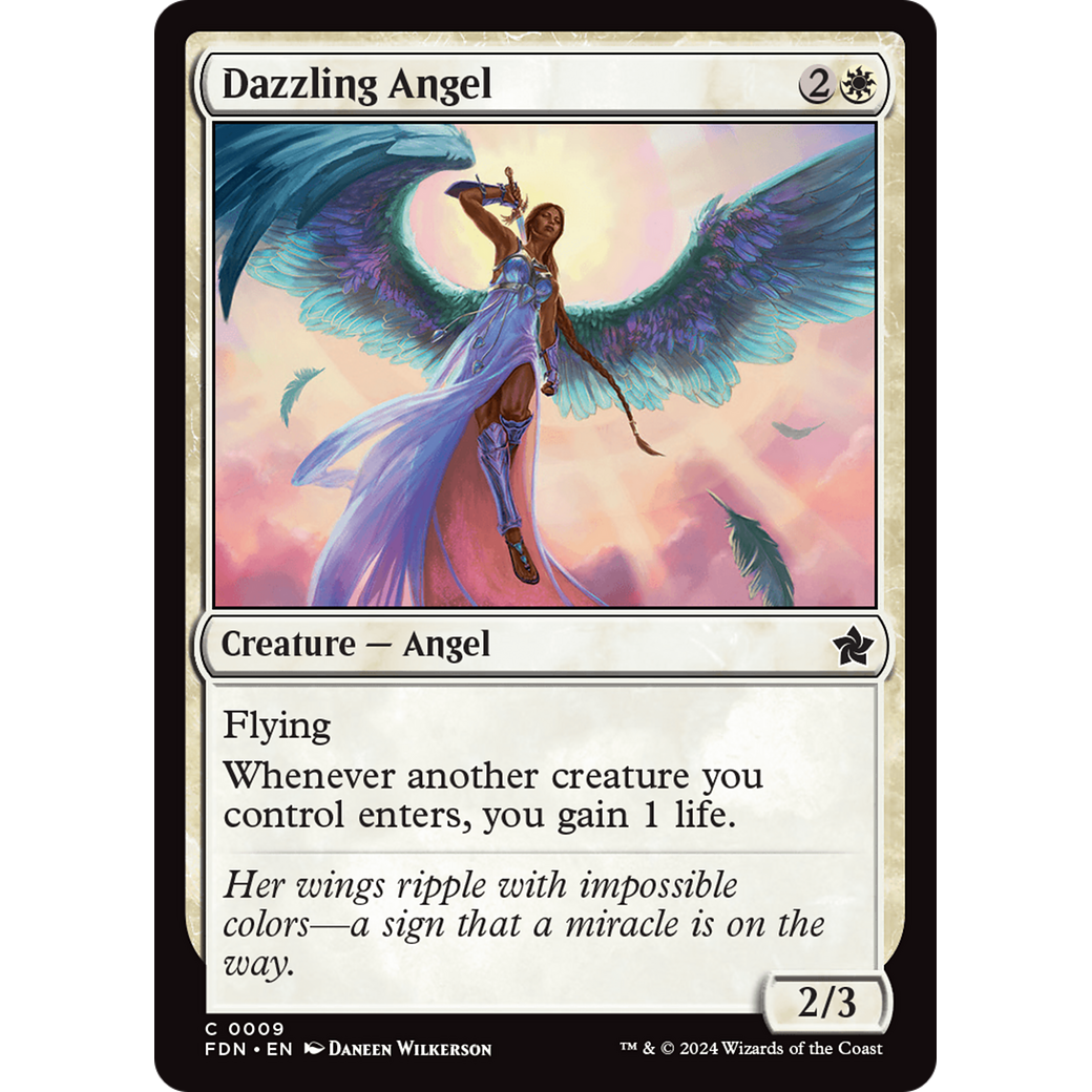 Dazzling Angel (FDN-009) - Foundations Foil