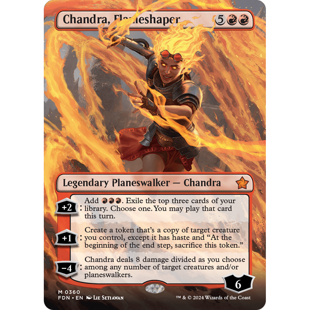 Chandra, Flameshaper (FDN-360) - Foundations (Borderless) Foil