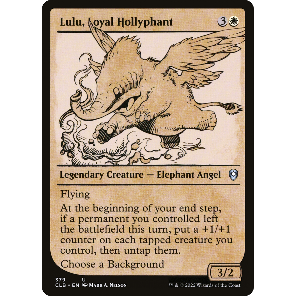 Lulu, Loyal Hollyphant (CLB-379) - Commander Legends: Battle for Baldur's Gate: (Showcase)