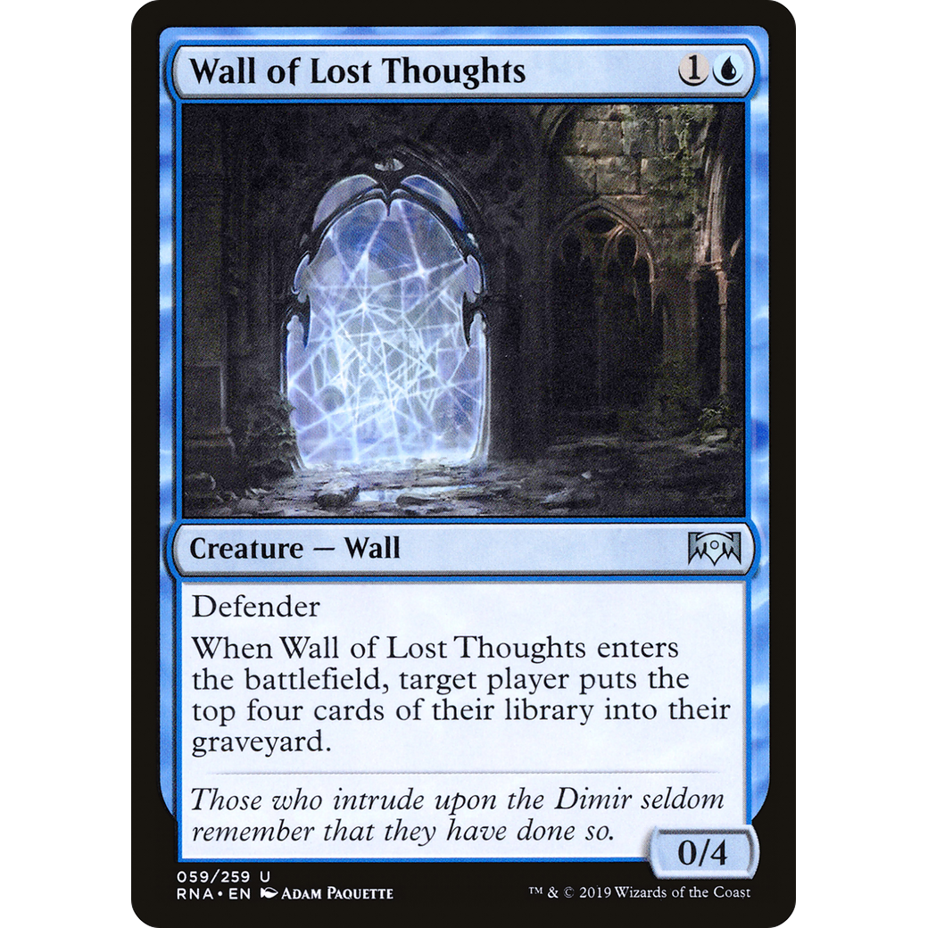 Wall of Lost Thoughts (RNA-059) - Ravnica Allegiance Foil