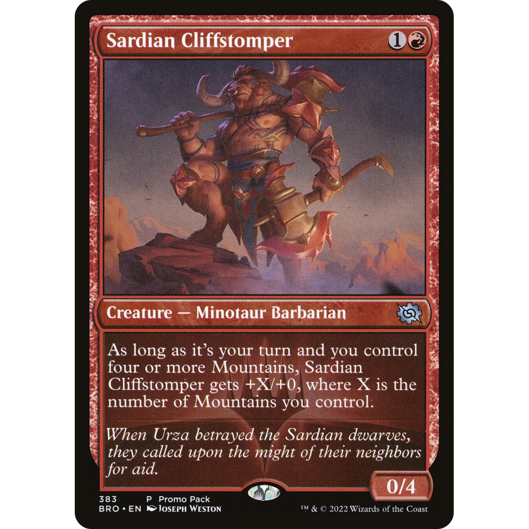 Sardian Cliffstomper (PPBRO-383) - The Brothers' War