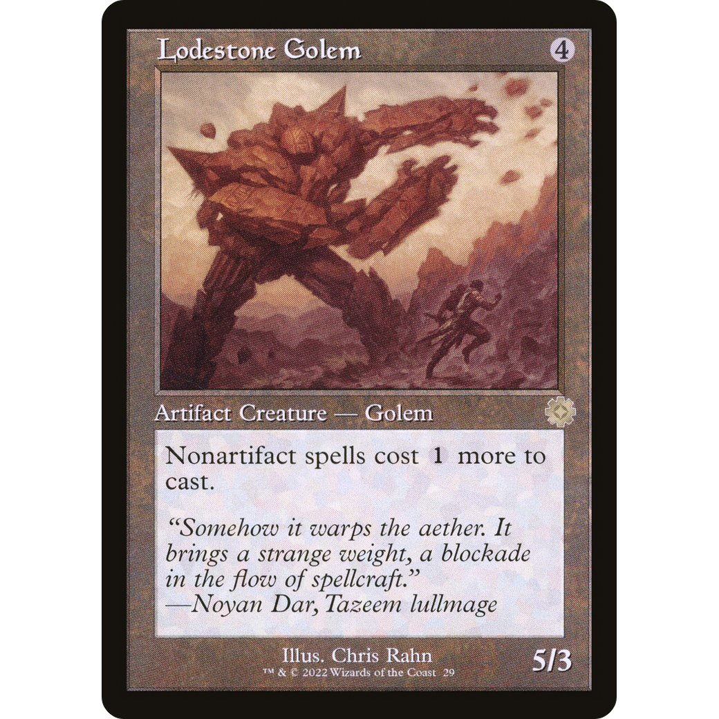 Lodestone Golem (BRR-029) - The Brothers' War Retro Artifacts Foil