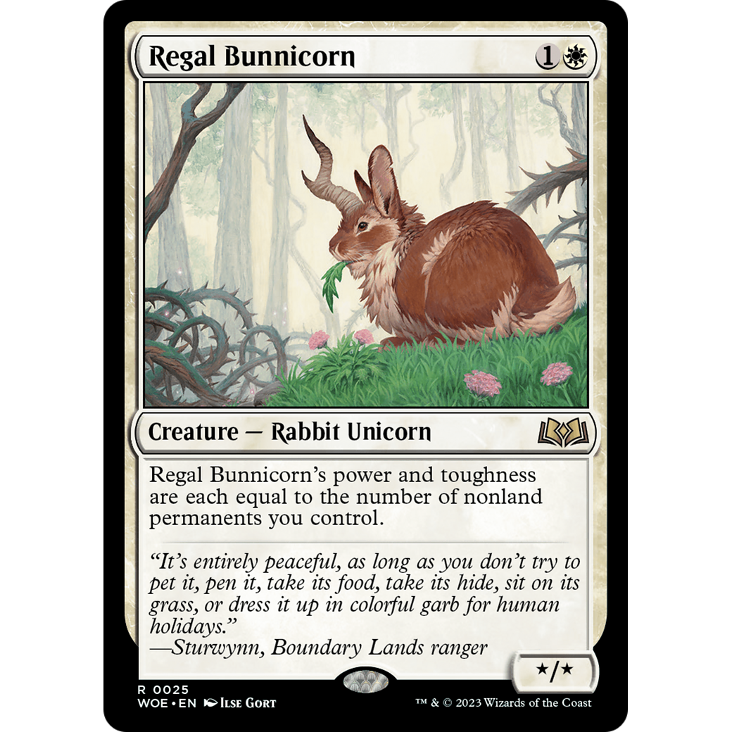 Regal Bunnicorn (WOE-025) - Wilds of Eldraine Foil