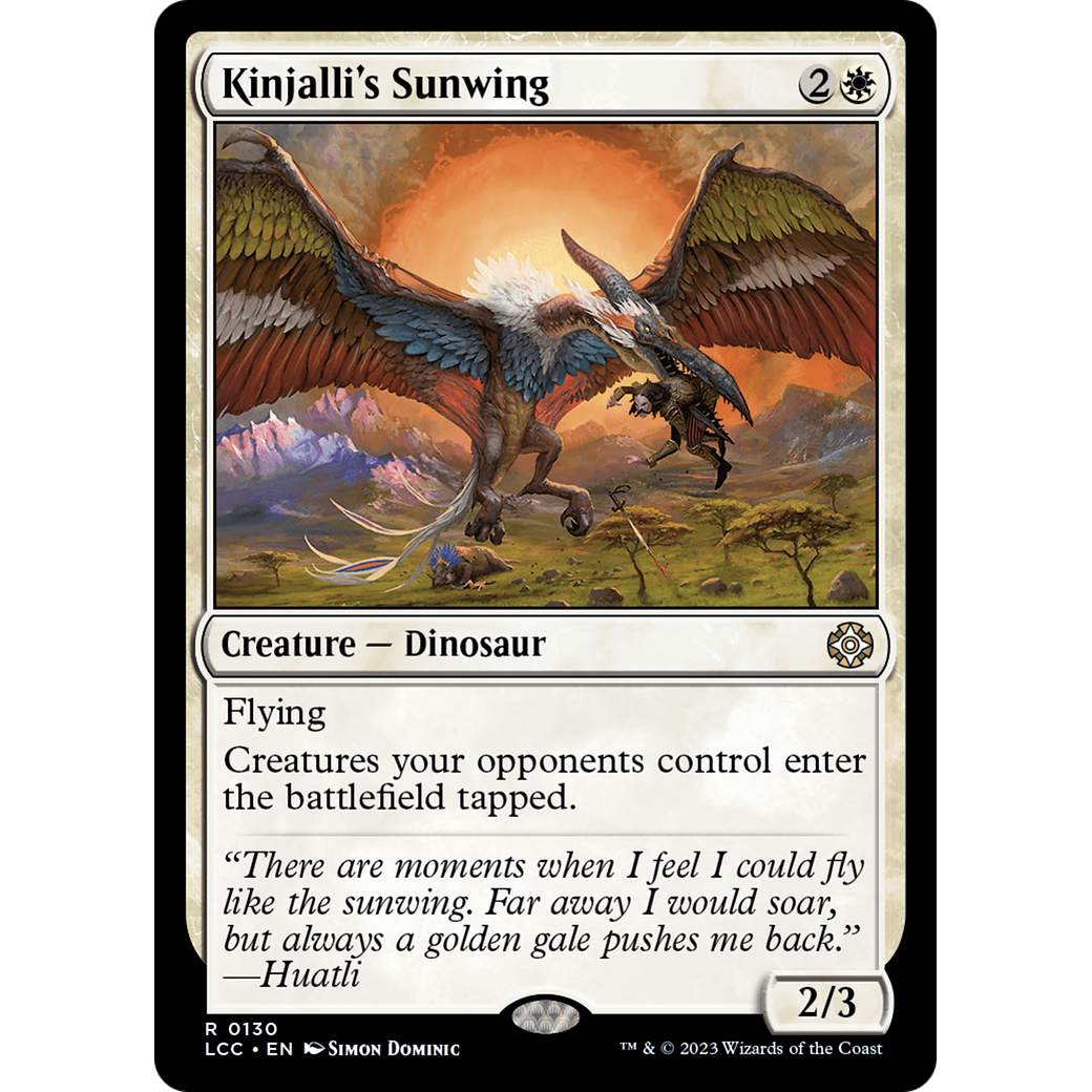 Kinjalli's Sunwing (LCC-130) - The Lost Caverns of Ixalan Commander