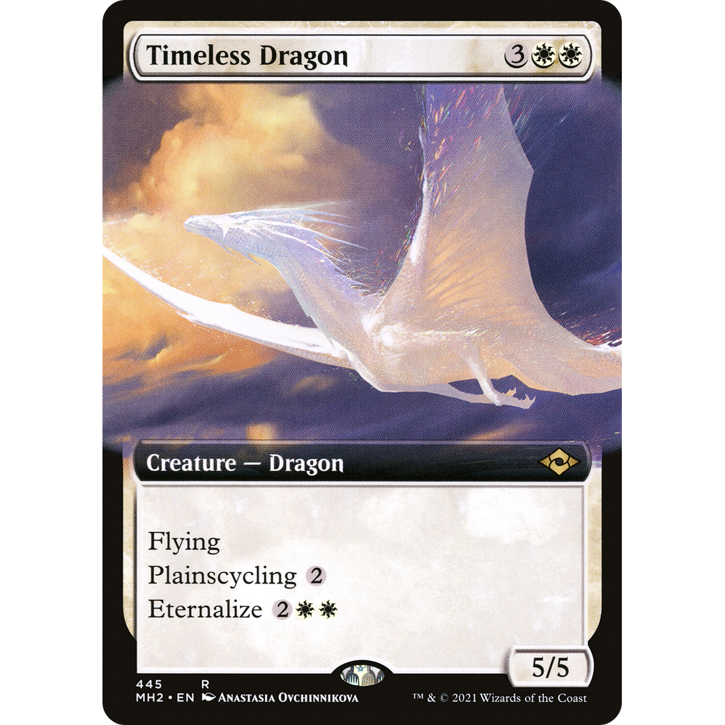 Timeless Dragon (Extended Art) (MH2-445) - Modern Horizons 2: (Extended Art) Foil