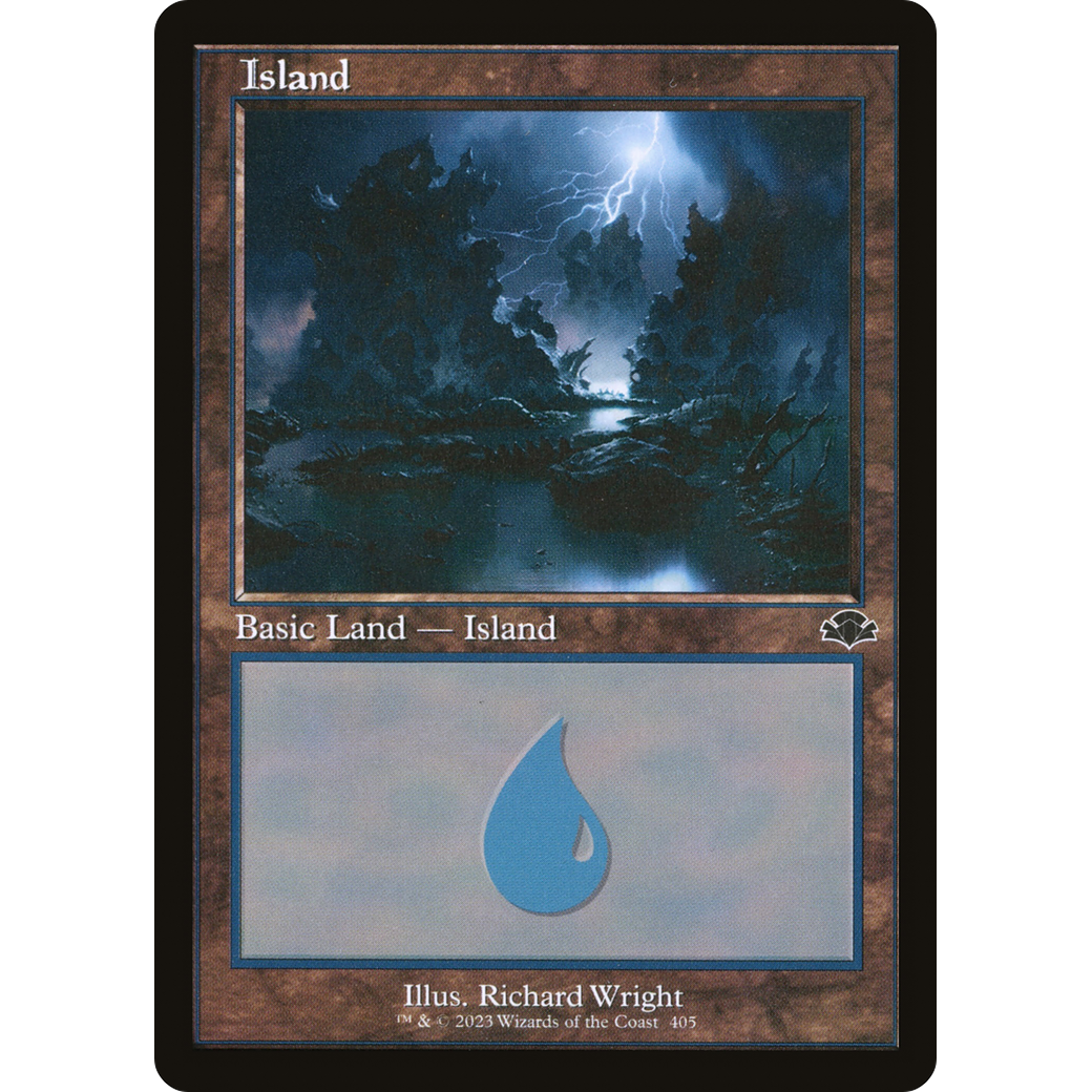 Island (405) (Retro Frame) (DMR-405) - Dominaria Remastered