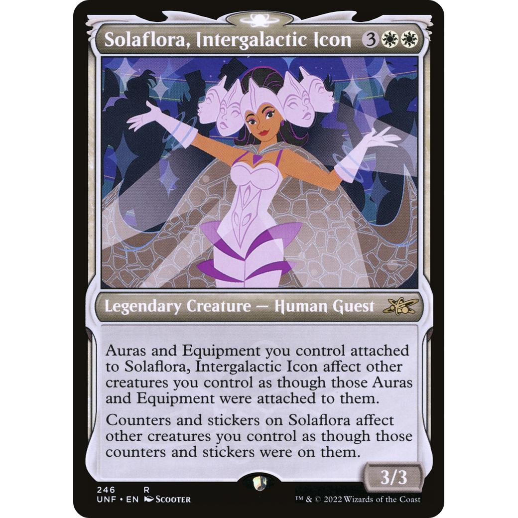 Solaflora, Intergalactic Icon (Showcase) (UNF-246) - Unfinity: (Showcase) Foil