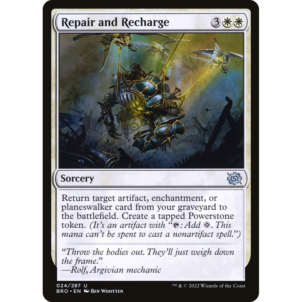 Repair and Recharge (BRO-024) - The Brothers' War Foil