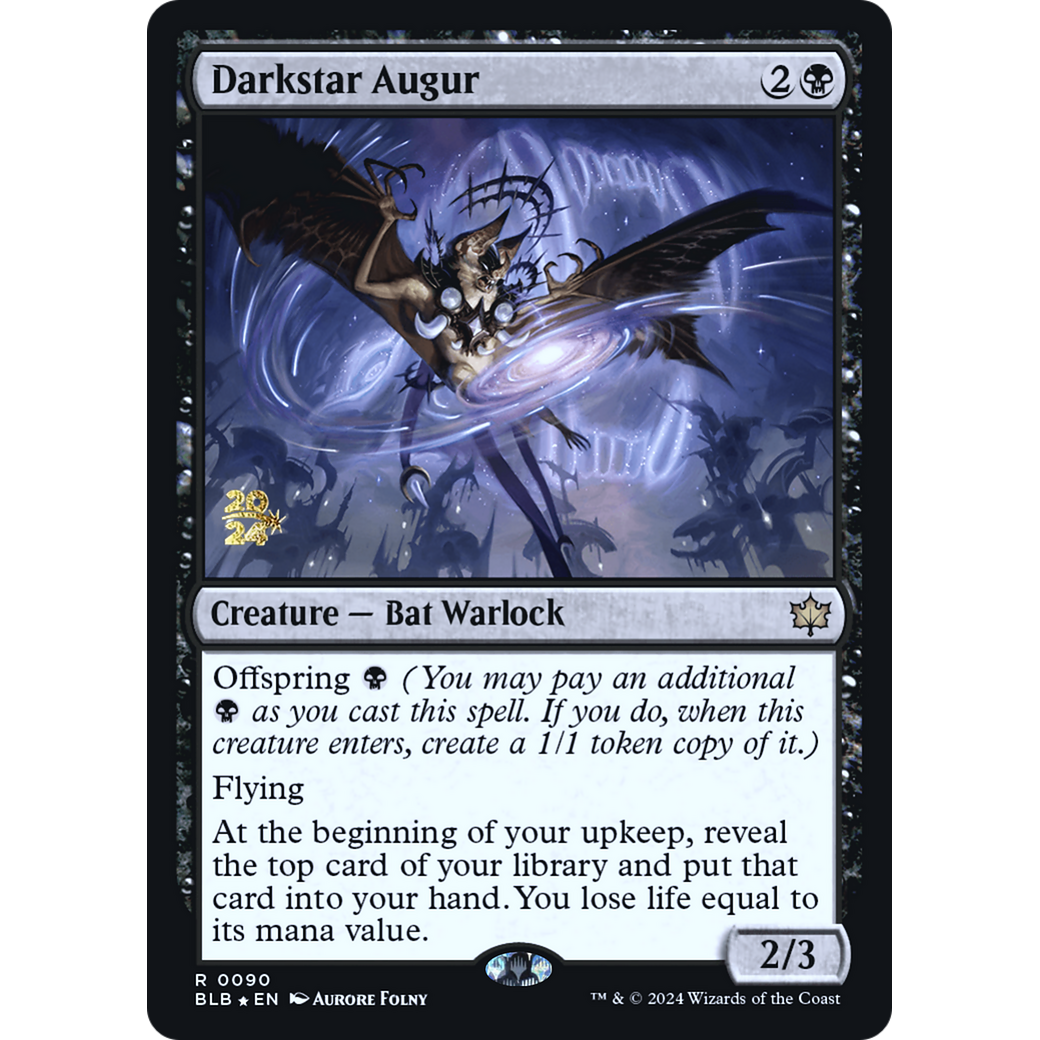 Darkstar Augur (PRE-90S) - Bloomburrow Promos Foil