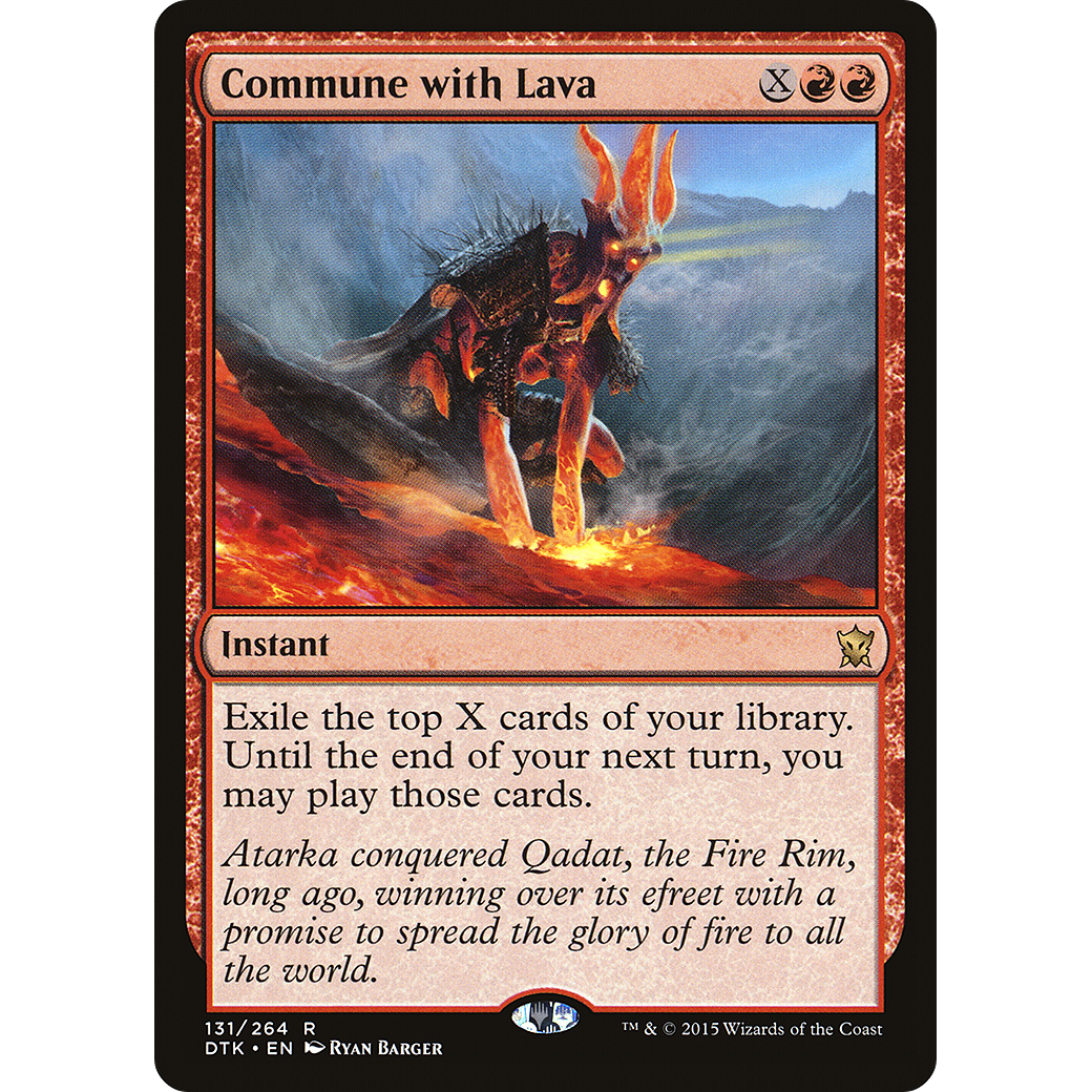 Commune with Lava (DTK-131) - Dragons of Tarkir