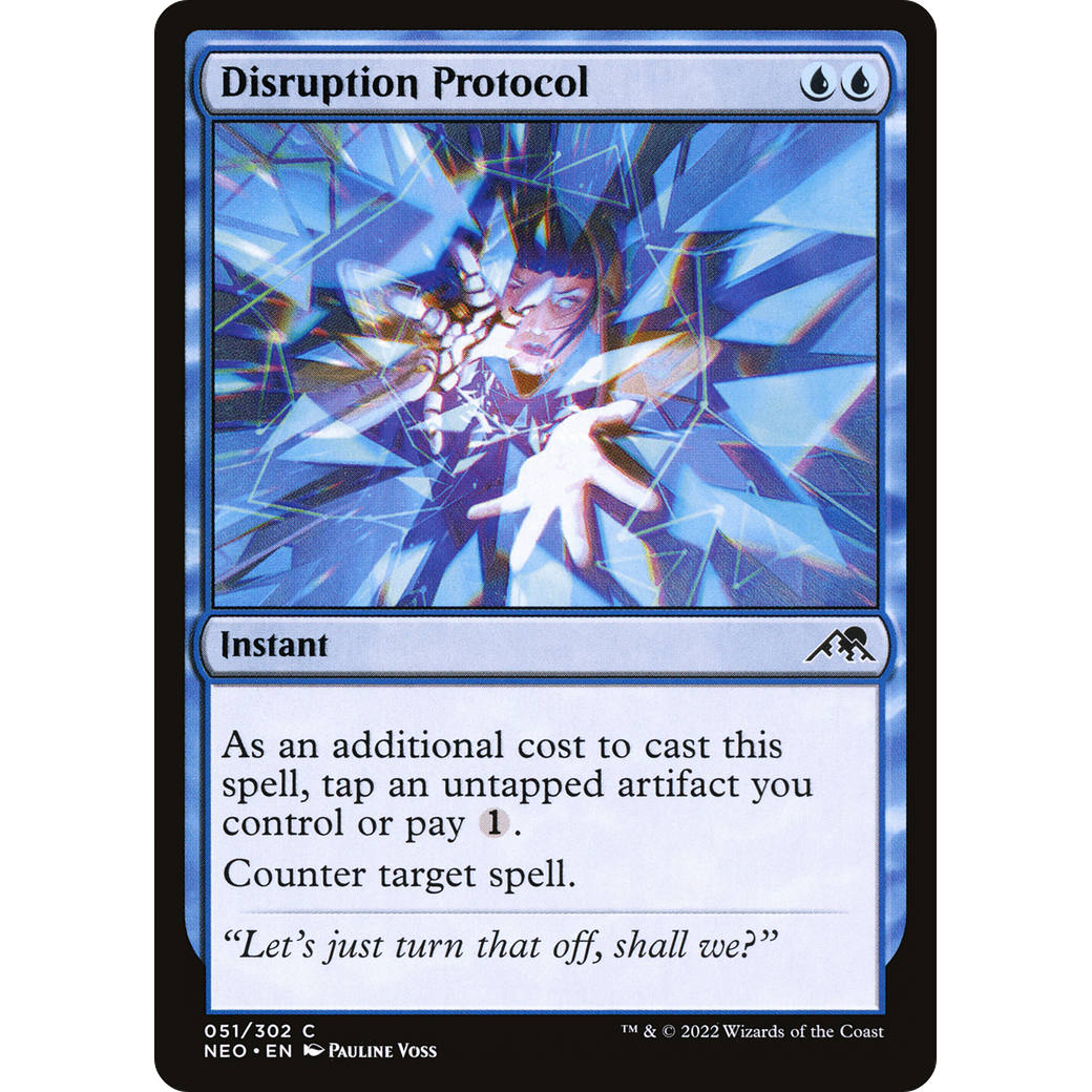 Disruption Protocol (NEO-051) - Kamigawa: Neon Dynasty Foil