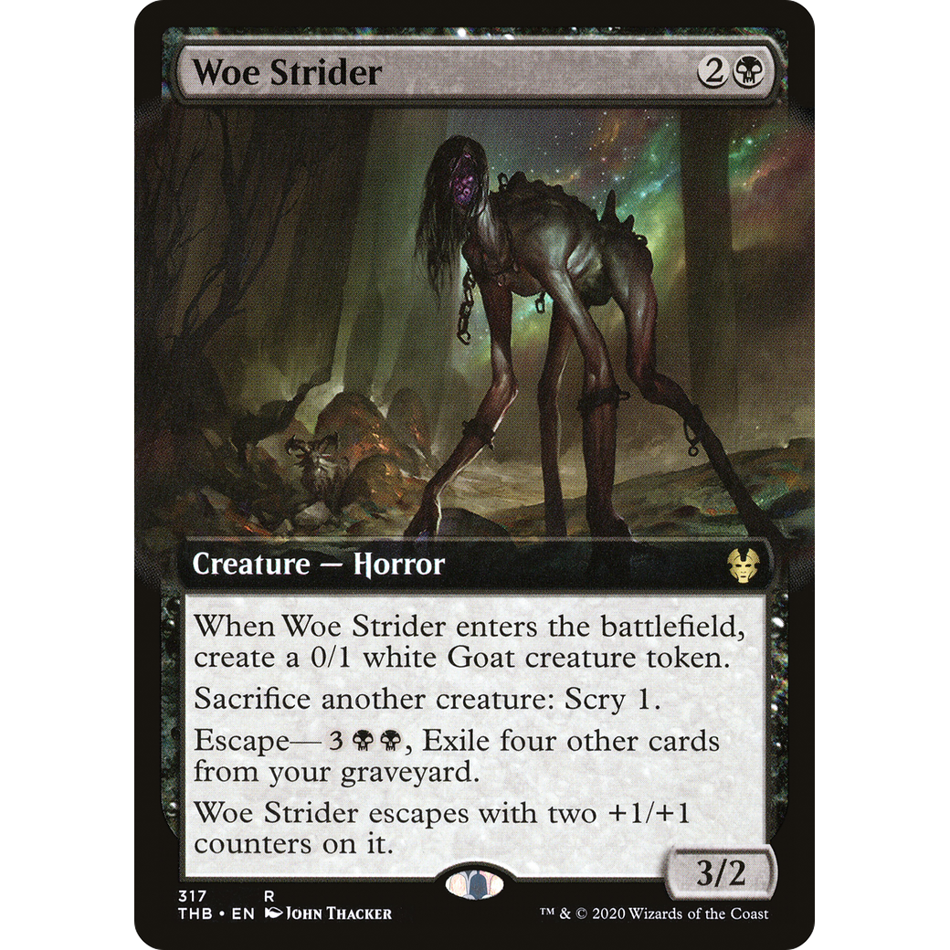 Woe Strider (Extended Art) (THB-317) - Theros Beyond Death: (Extended Art)
