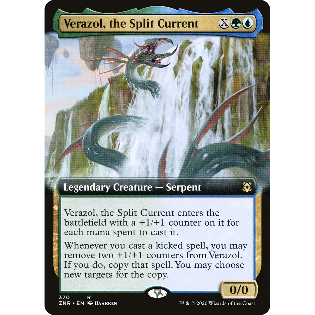 Verazol, the Split Current (Extended Art) (ZNR-370) - Zendikar Rising: (Extended Art)