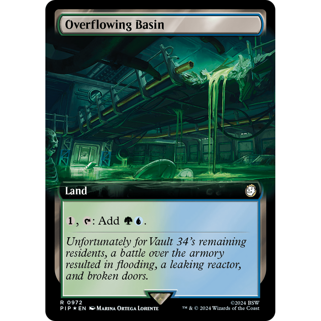 Overflowing Basin (PIP-972) - Fallout: (Extended Art) Foil