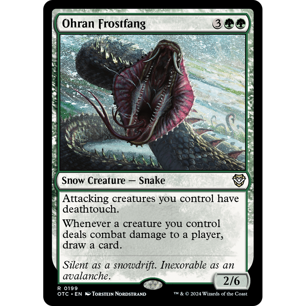 Ohran Frostfang (OTC-199) - Outlaws of Thunder Junction Commander
