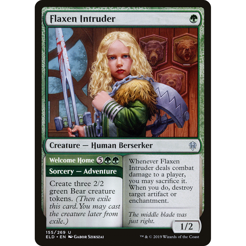Flaxen Intruder (ELD-155) - Throne of Eldraine Foil