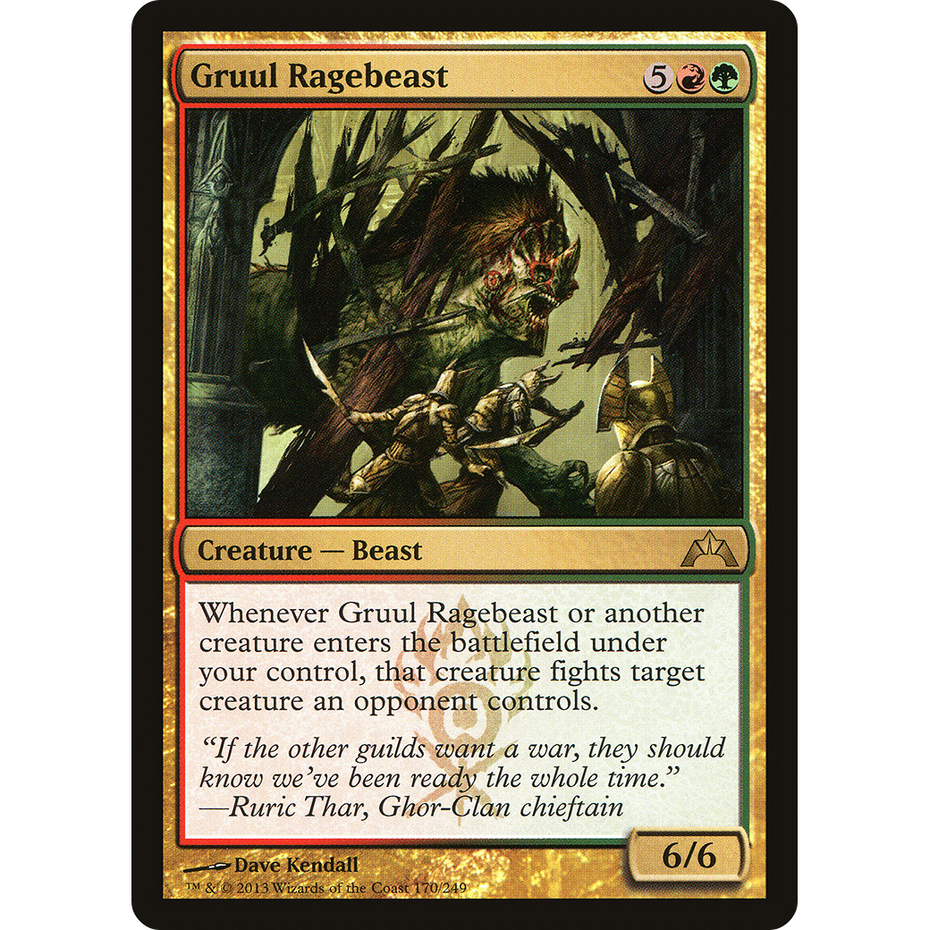 Gruul Ragebeast (GTC-170) - Gatecrash Foil