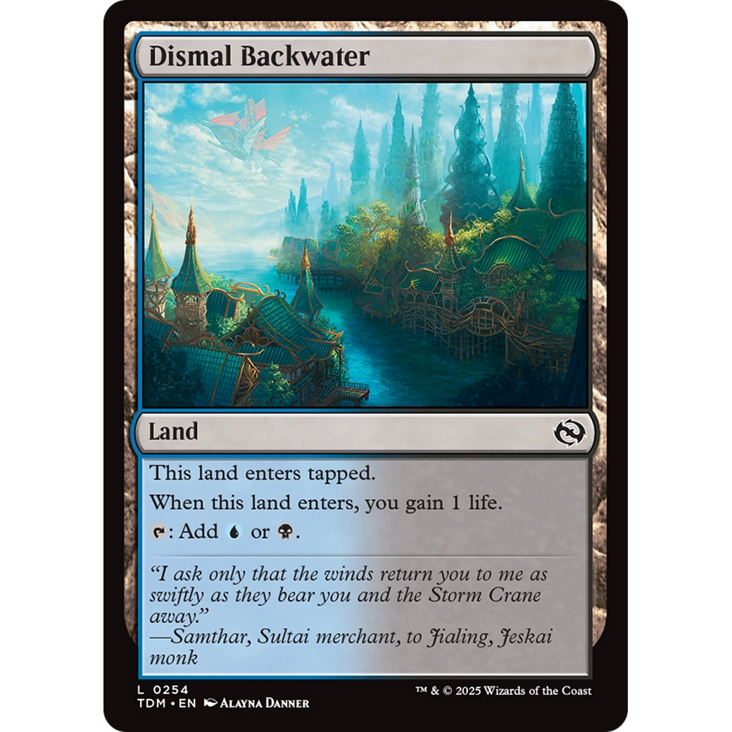 Dismal Backwater (TDM-254) - Tarkir: Dragonstorm Foil